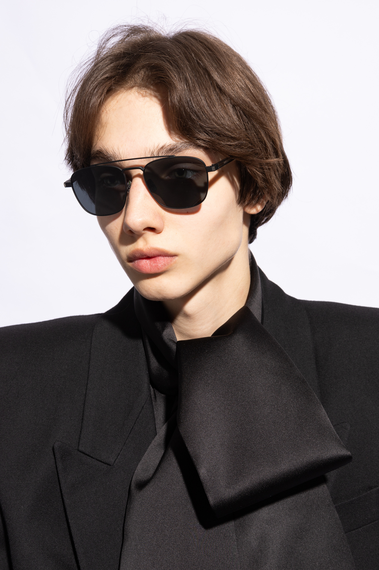 SAINT LAURENT キャットアイフレムメカネ SL658OPT 002 Black Sunglasses 'SL 665' Saint Laurent